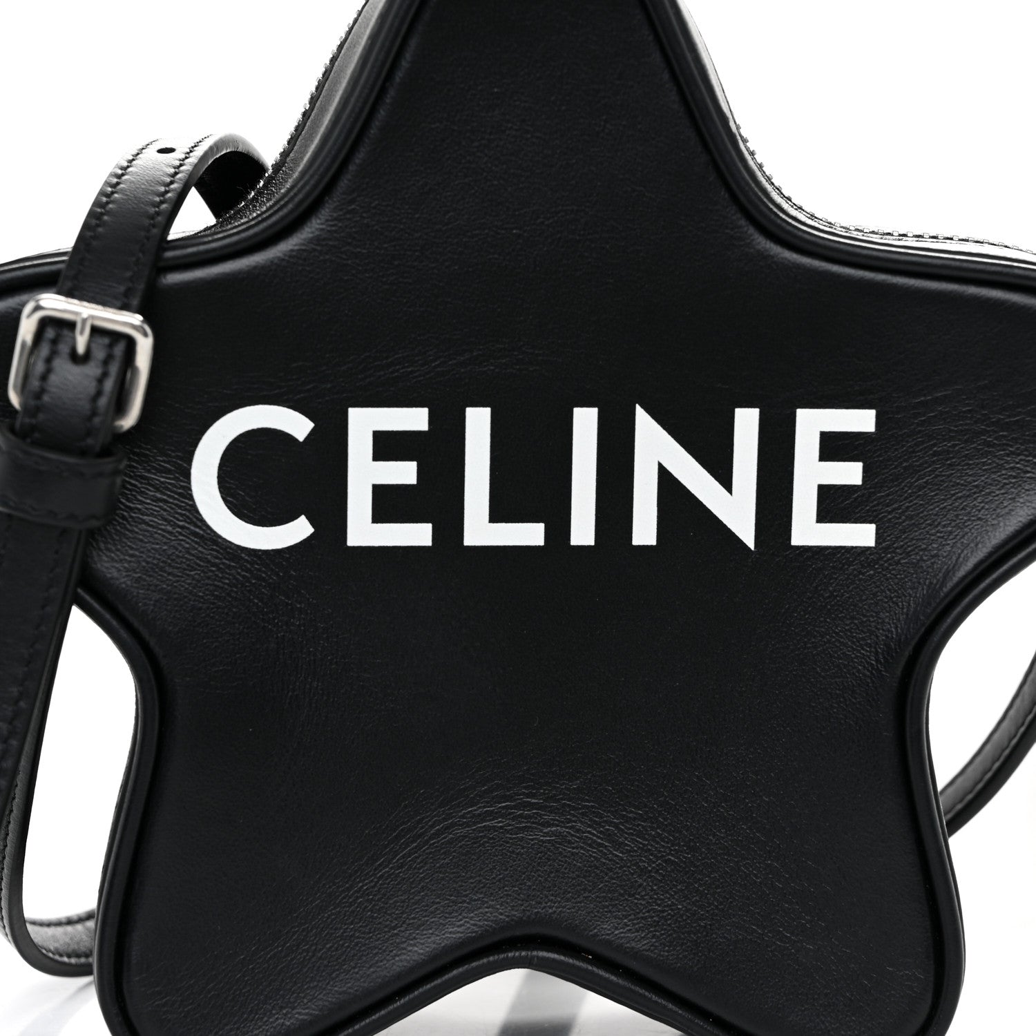 Celine Smooth Calfskin Star Crossbody Bag Black 8 of 11