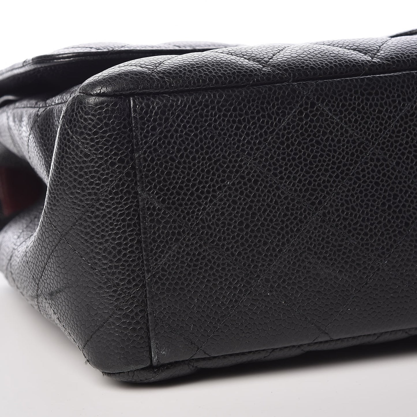 Caviar Quilted Maxi Double Flap Black