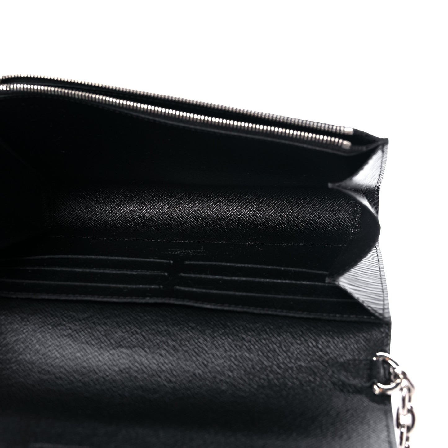 Epi Twist Chain Wallet Black