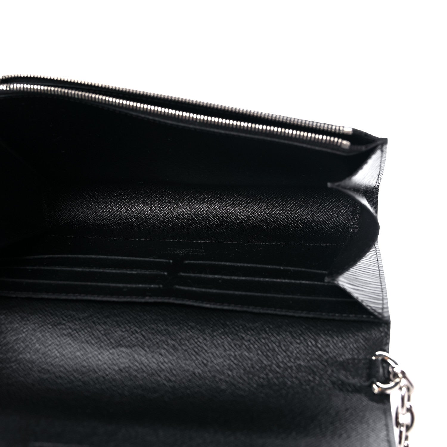 Louis Vuitton Epi Twist Chain Wallet Black 5 of 10
