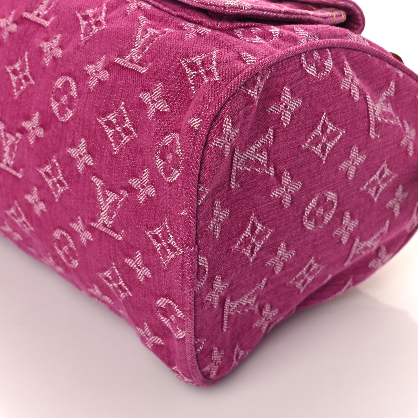 Monogram Denim Neo Speedy Fuchsia