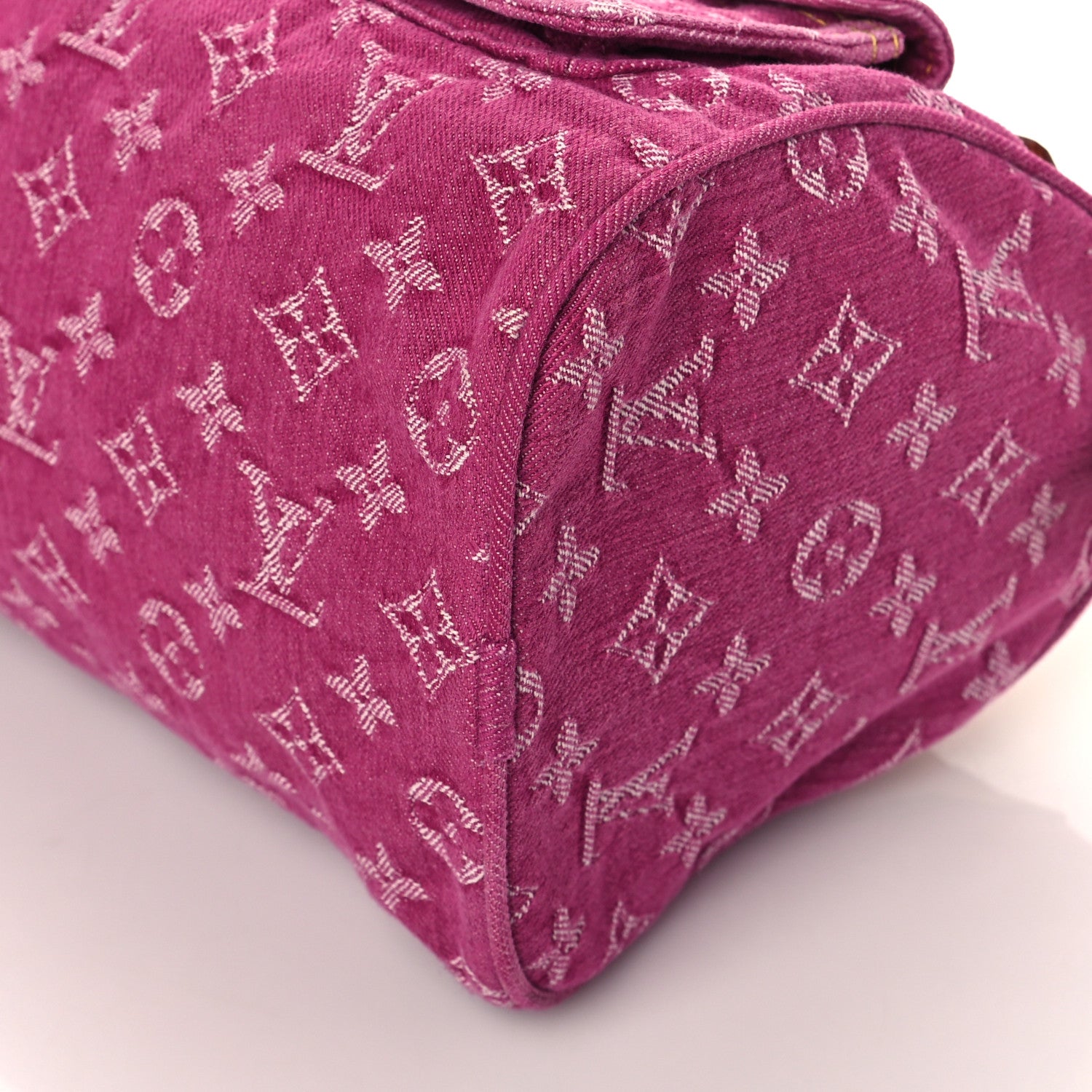 Louis Vuitton Monogram Denim Neo Speedy Fuchsia 9 of 13