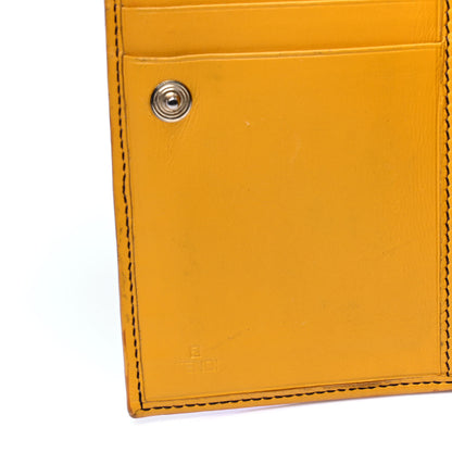 Fendi Zucchino Flap Wallet Tobacco Yellow 6 of 7