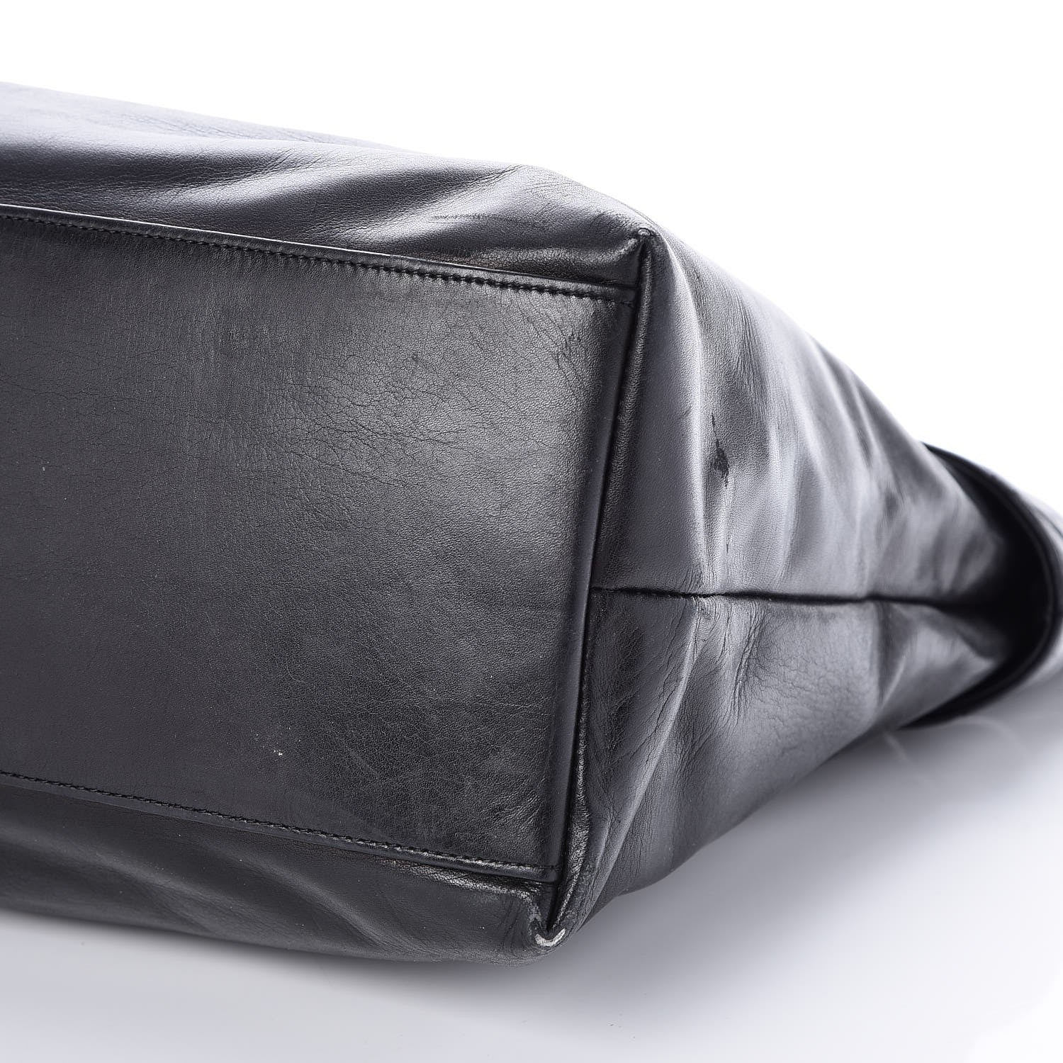 Chanel Calfskin Quilted Large Shoulder Bag Black 11 of 12
