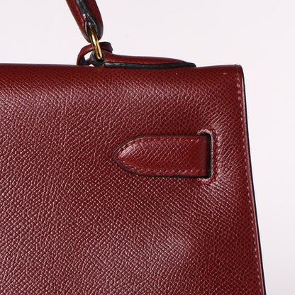 Hermes Courchevel Kelly Sellier 32 Rouge H 23 of 39