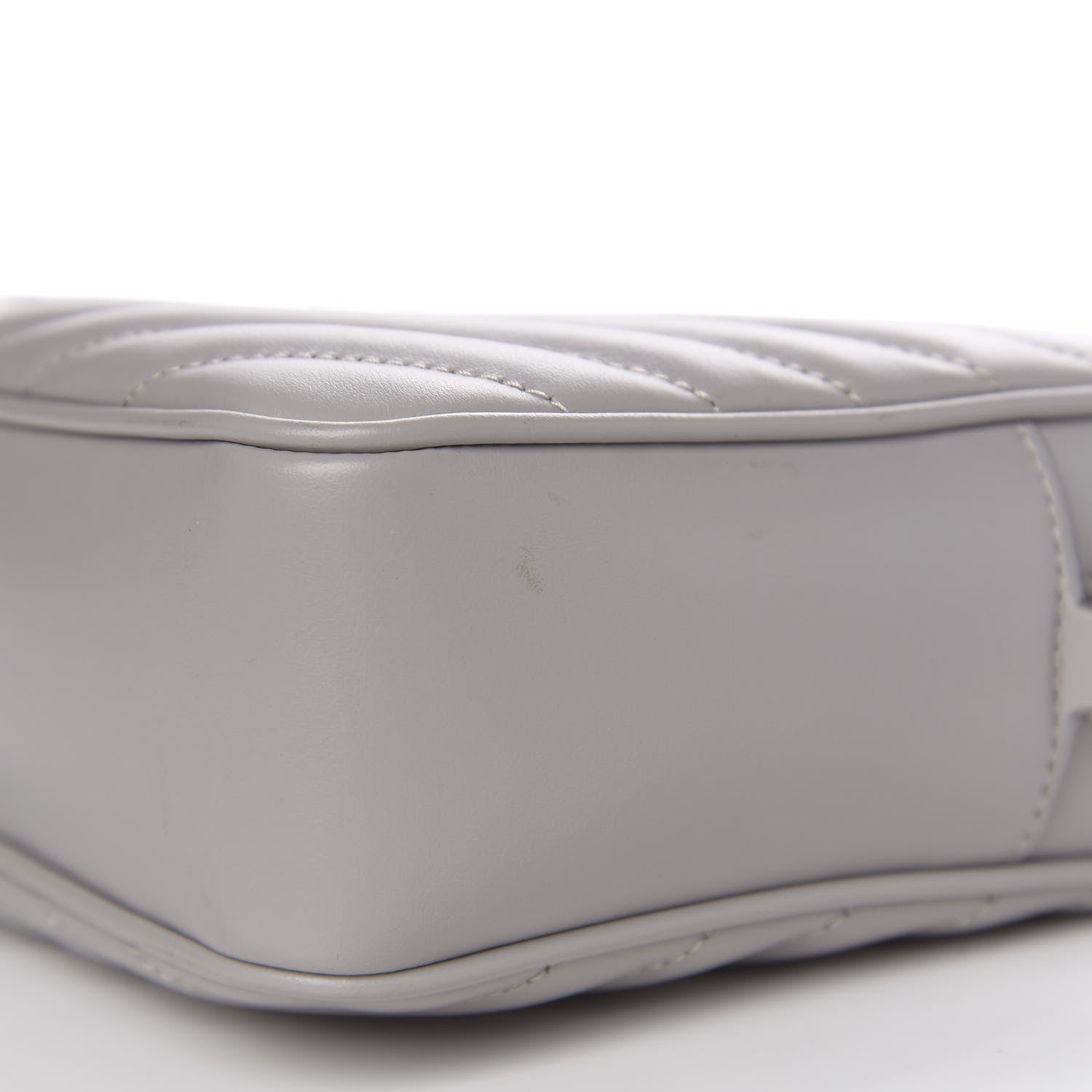 Saint Laurent Calfskin Matelasse Monogram Lou Camera Bag Granite 9 of 10