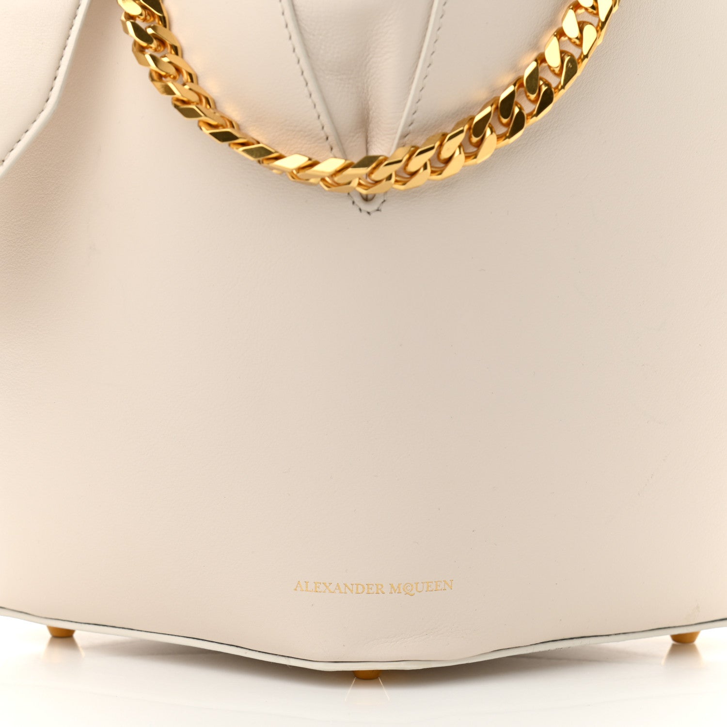 Alexander McQueen Calfskin The Bucket Bag White 8 of 10