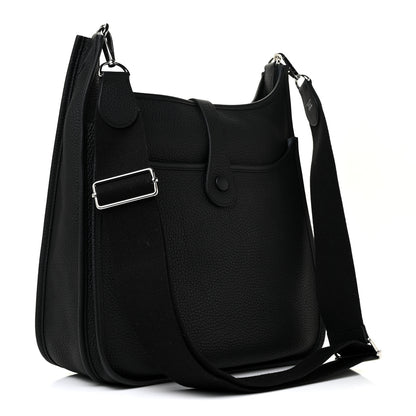 Hermes Taurillon Clemence Evelyne III GM Black 3 of 10