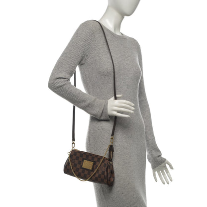 Louis Vuitton Damier Ebene Eva Clutch 2 of 7