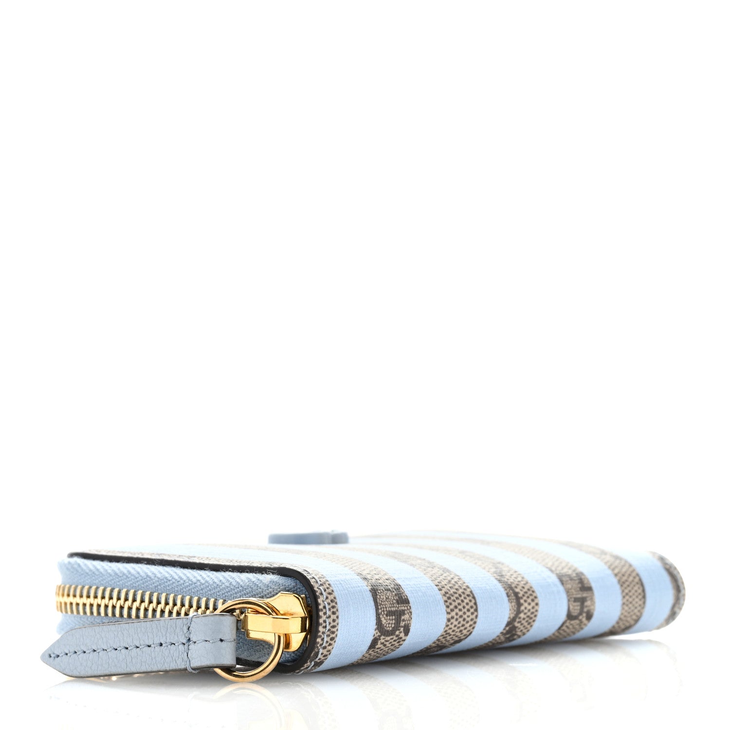 Gucci GG Supreme Monogram Vitello Eclipse Enamel Striped GG Key Card Case Beige Ebony Paradise Cloud 4 of 6