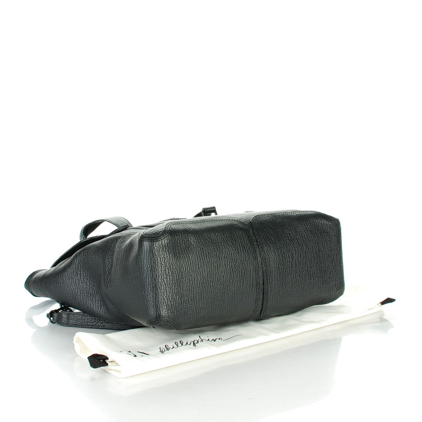 3.1 Phillip Lim 3.1 Textured Calfskin Large Pashli Satchel Black 5 of 15
