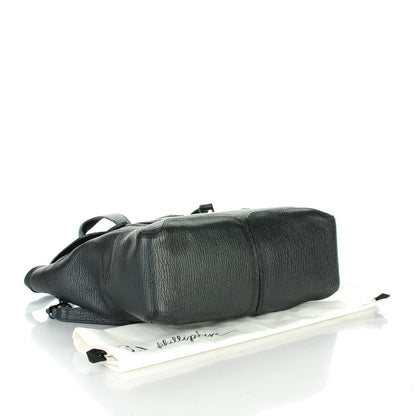 3.1 Phillip Lim 3.1 Textured Calfskin Large Pashli Satchel Black 5 of 15