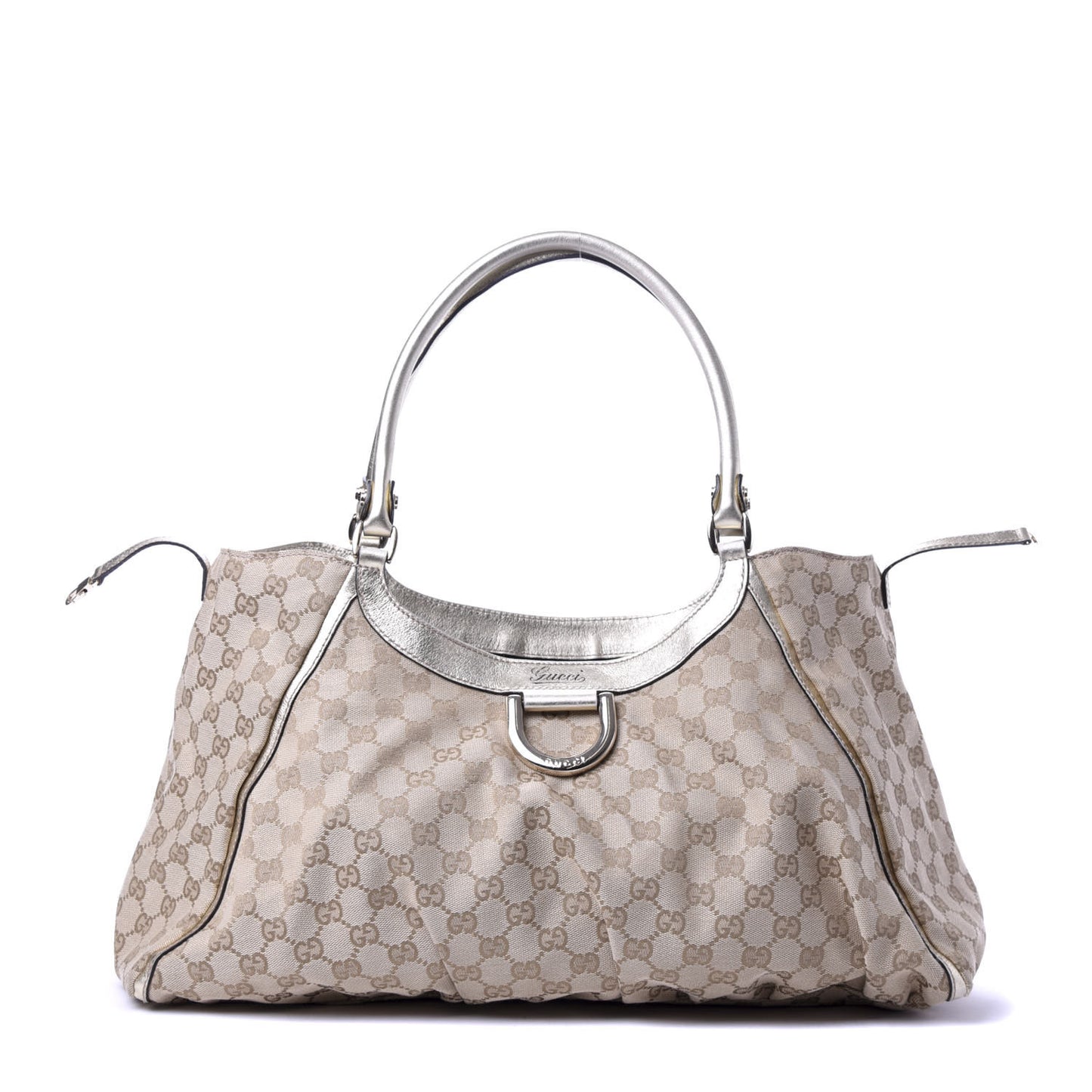 Monogram Large D Gold Hobo Metallic Gold