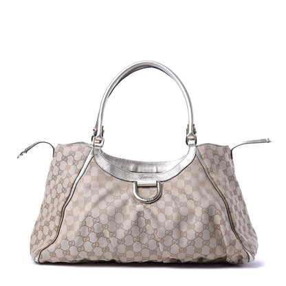 Gucci Monogram Large D Gold Hobo Metallic Gold 1 of 10