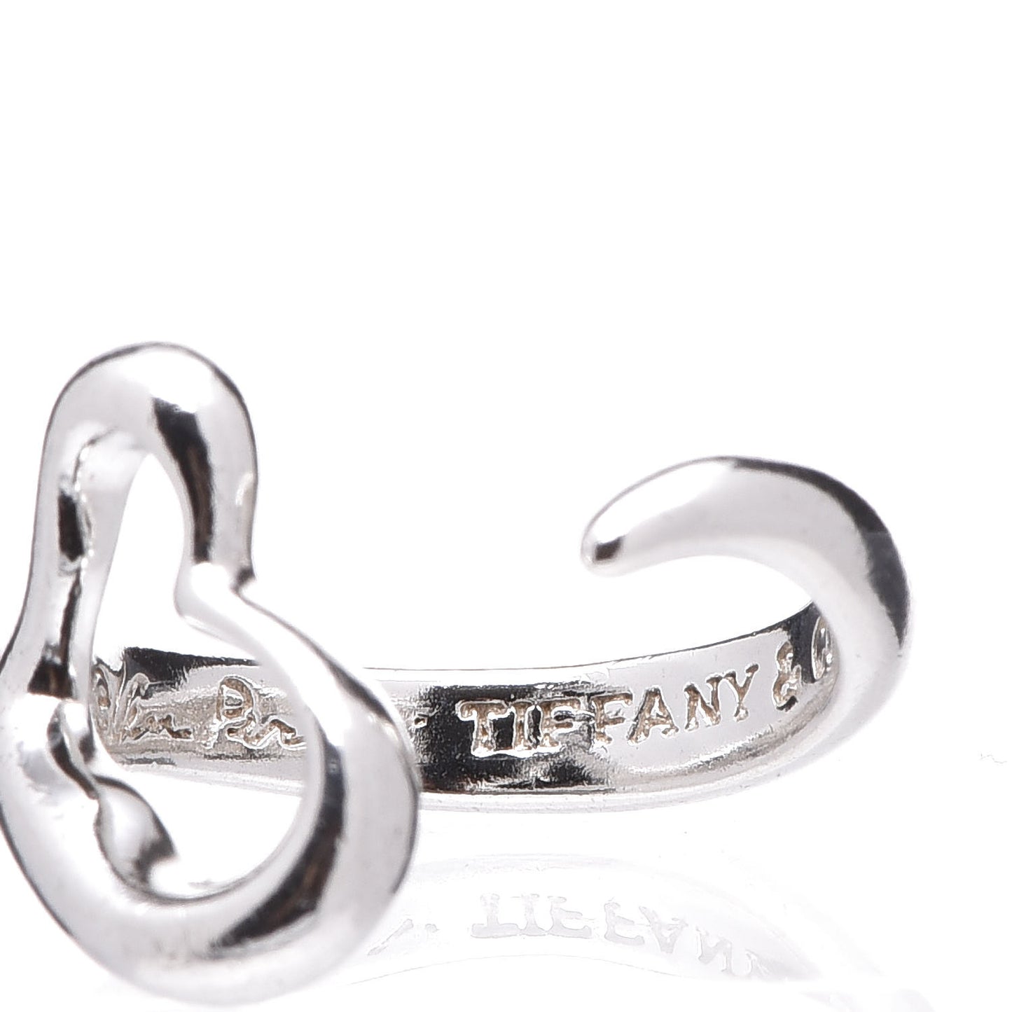 Elsa Peretti Sterling Silver Open Heart Ring 52 6