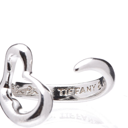Tiffany Elsa Peretti Sterling Silver Open Heart Ring 52 6 7 of 7