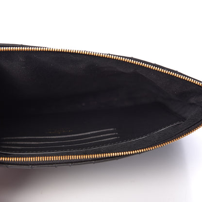 Louis Vuitton Calfskin New Wave Zipped Pochette Black 4 of 9