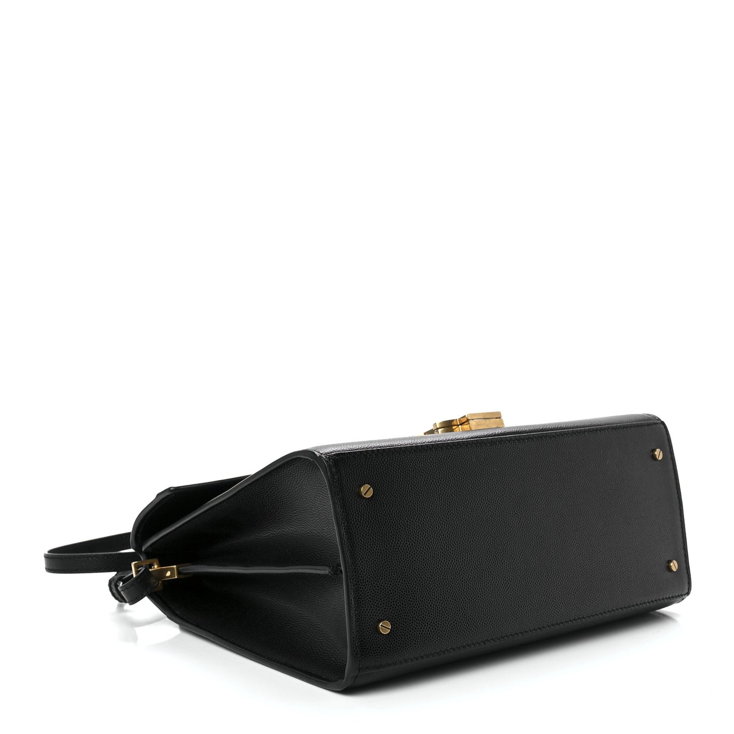 Grain de Poudre Medium Classic Monogram Cassandra Top Handle Black