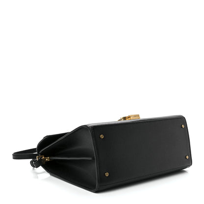 Saint Laurent Grain de Poudre Medium Classic Monogram Cassandra Top Handle Black 4 of 12