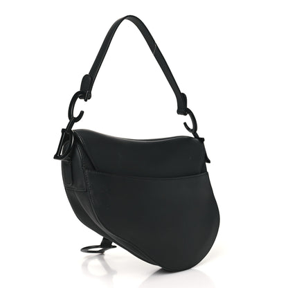 Christian Dior Ultra Matte Calfskin Saddle Bag Black 3 of 10