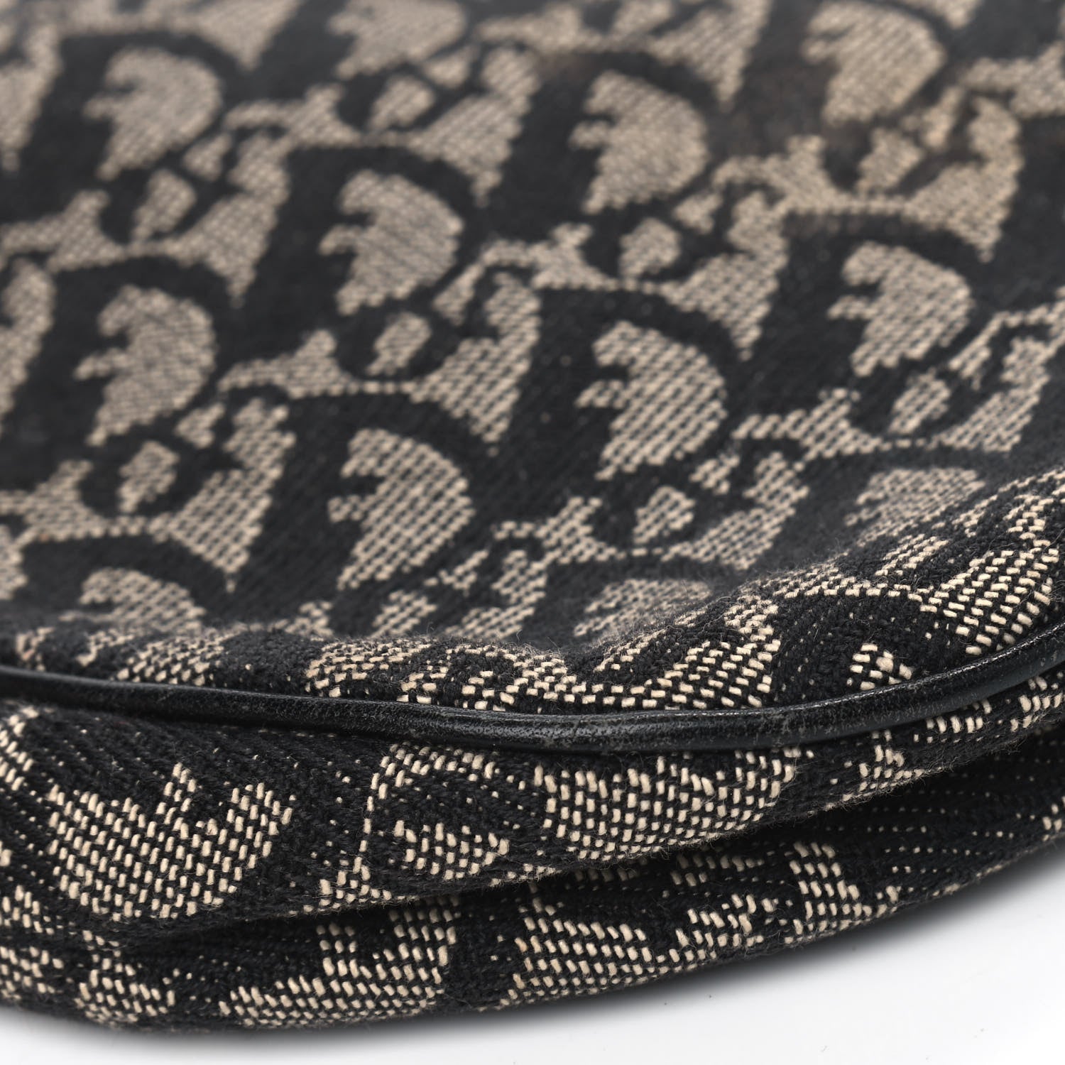 Christian Dior Monogram Mini Saddle Pochette Black 6 of 10