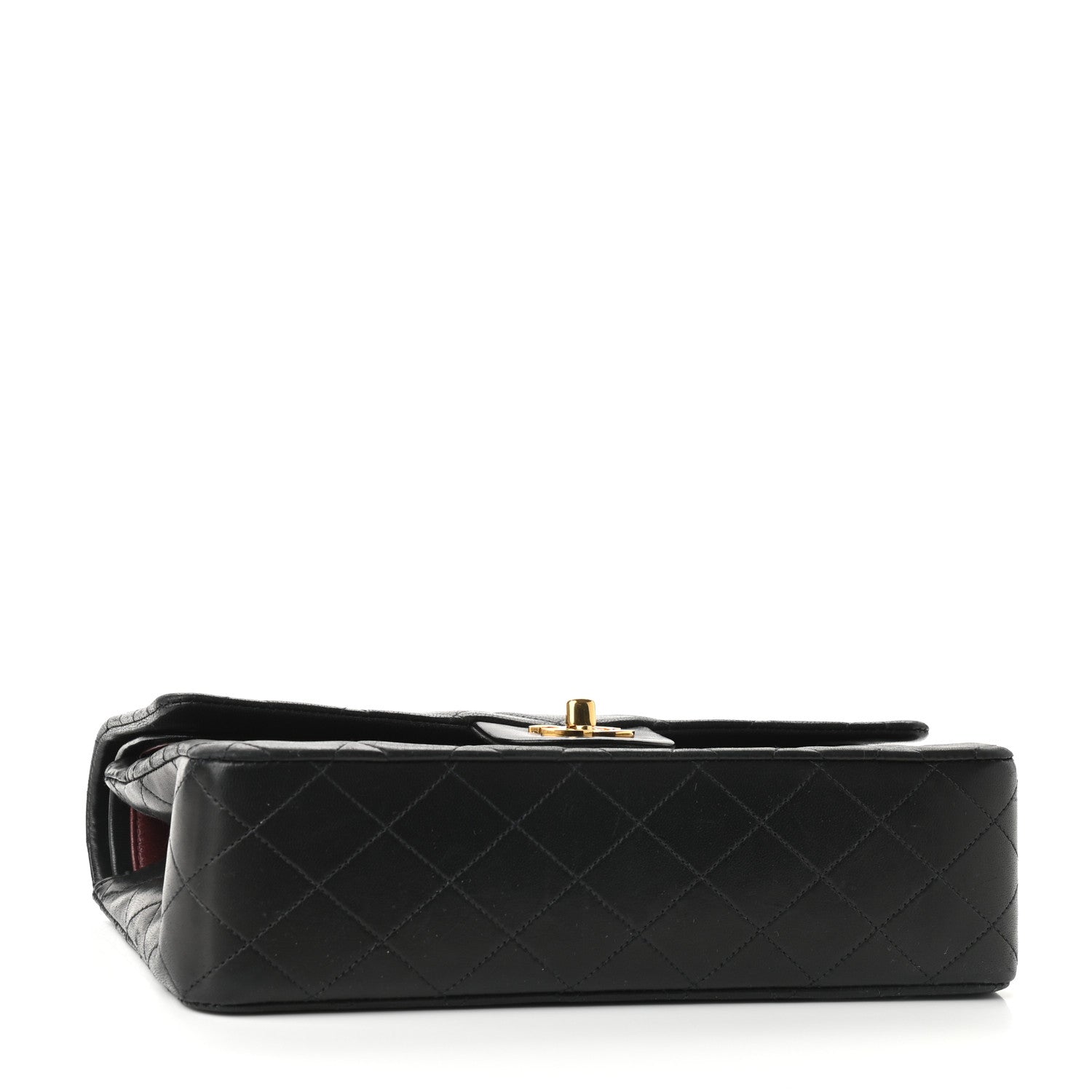 Chanel Lambskin Quilted Medium Double Flap Black 4 of 9