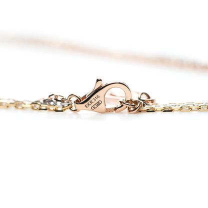 Cartier 18K Pink Yellow White Gold Three Chain Necklace 5 of 5