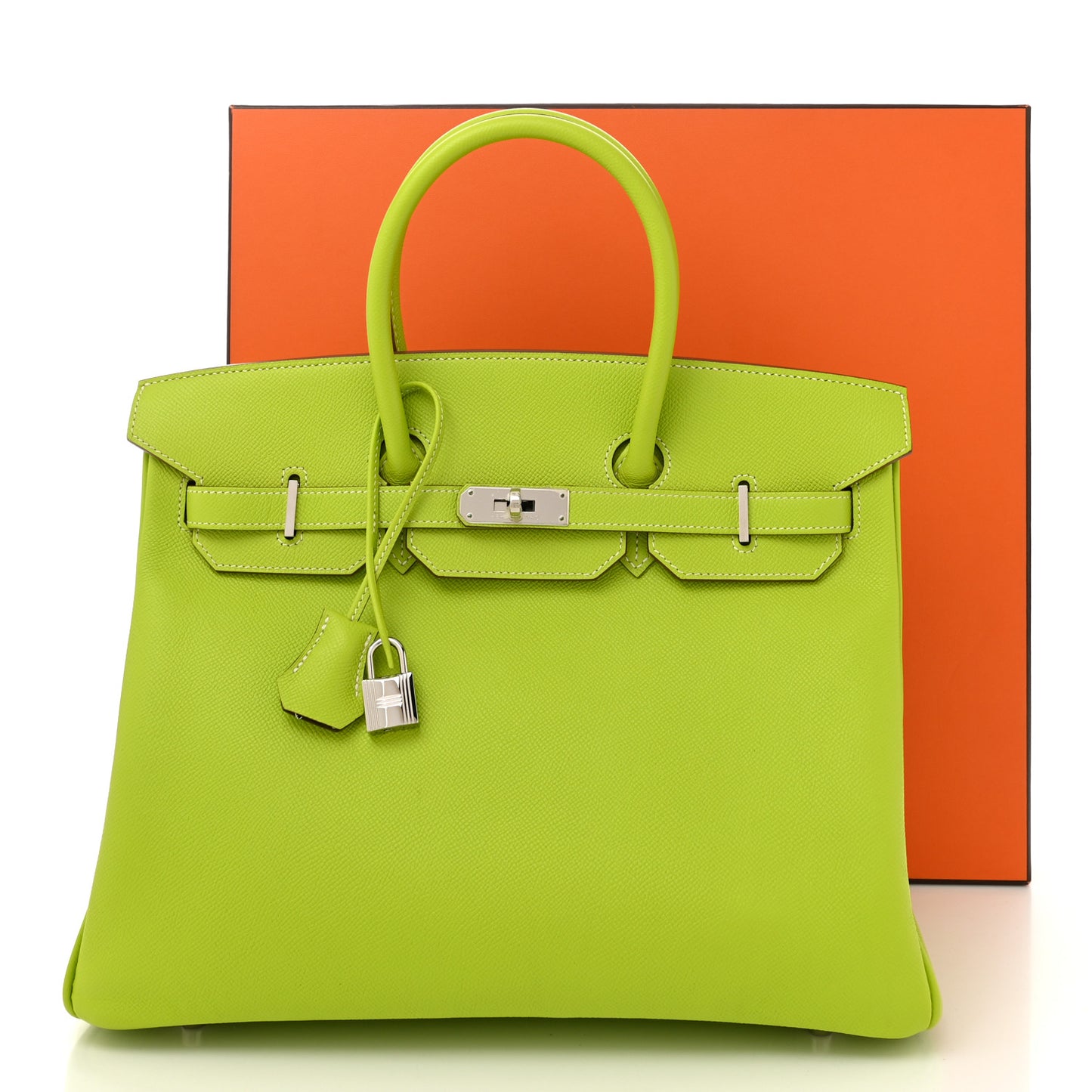 Epsom Candy Birkin 35 Kiwi Lichen