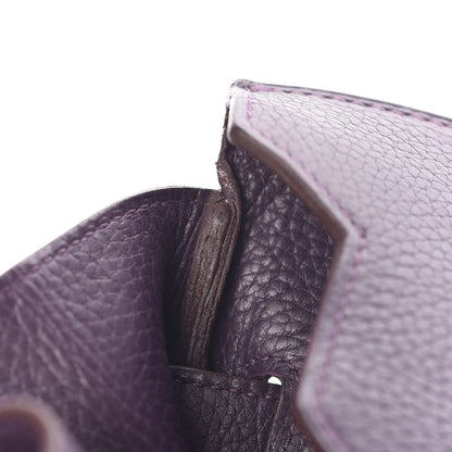 Hermes Taurillon Clemence JPG Birkin 42 Raisin 55 of 56