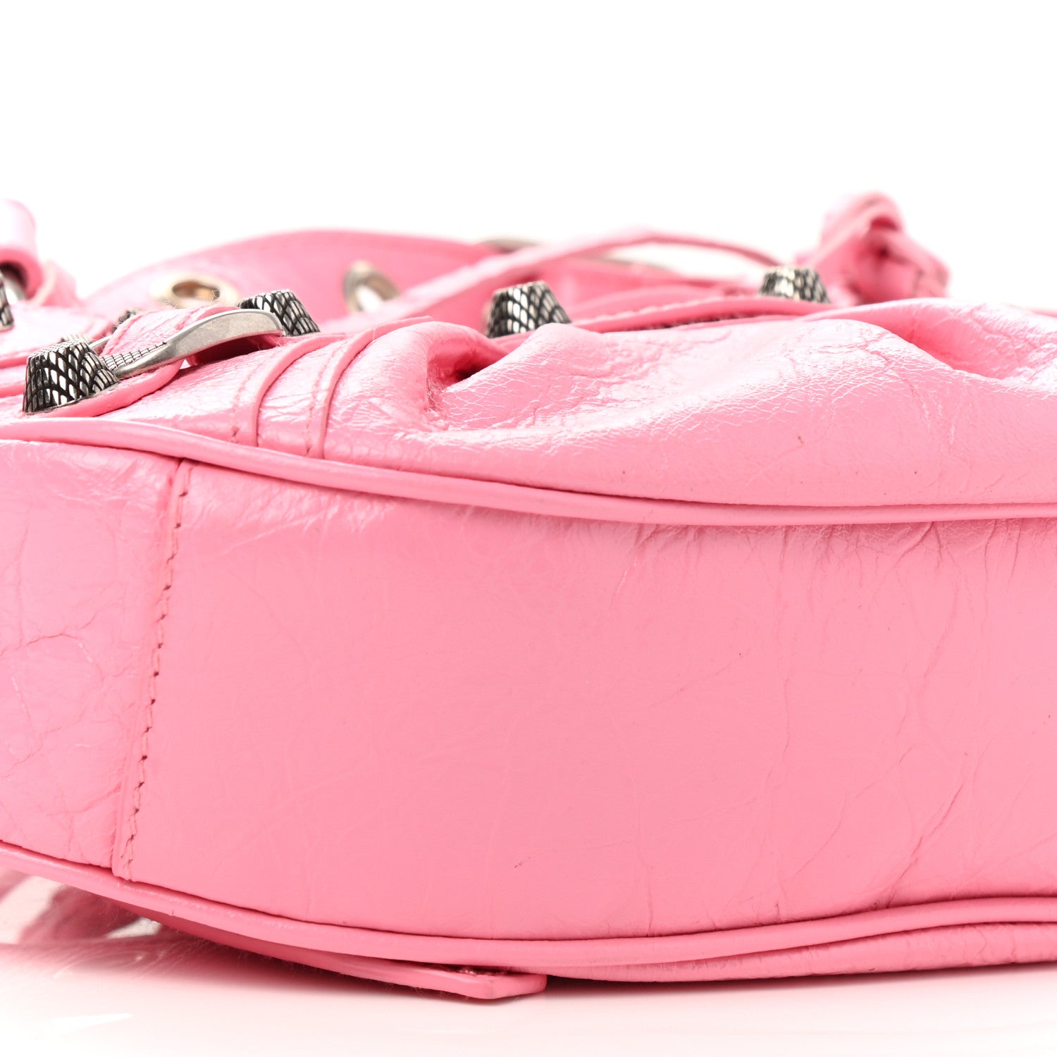 Balenciaga Agneau Arena Le Cagole Shoulder Bag XS Sweet Pink 9 of 10