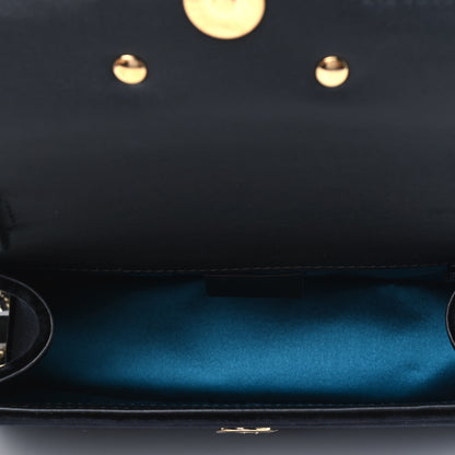 Gucci Velvet Crystal Square G Shoulder Bag Black 4 of 6