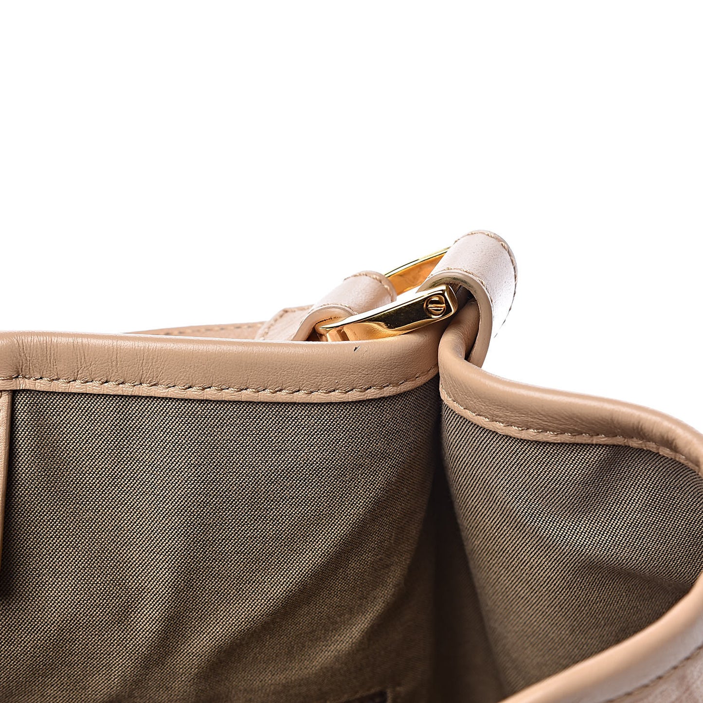 Zucchino Spalmati Vitello Chiusura Shoulder Bag Vacchetta Camelia