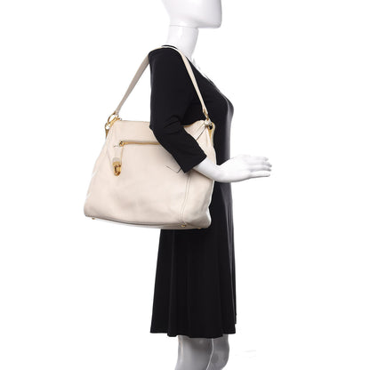 Prada Vitello Daino Hobo Bianco 2 of 17