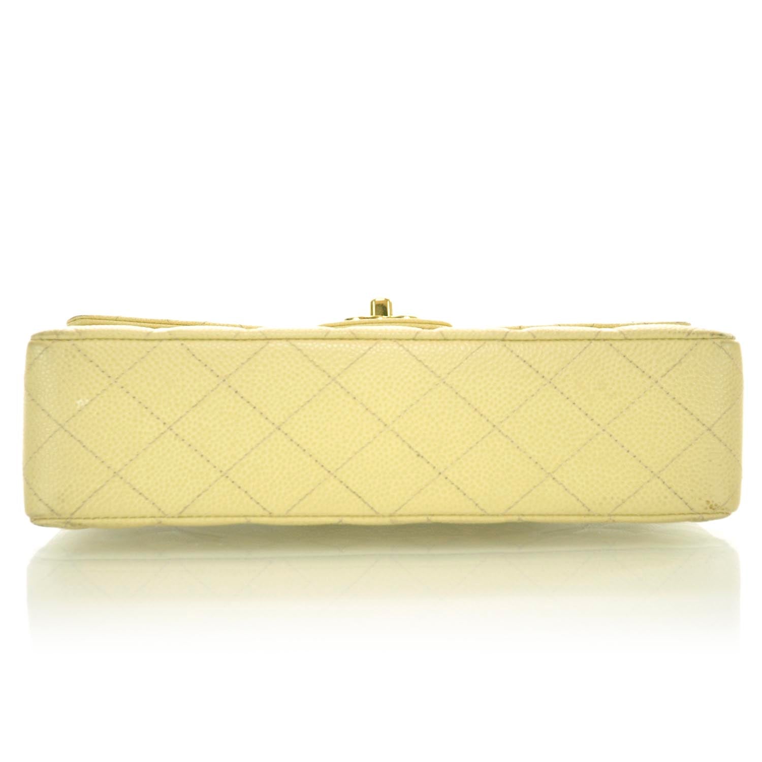 Chanel Caviar Quilted Medium Double Flap Beige 6 of 12
