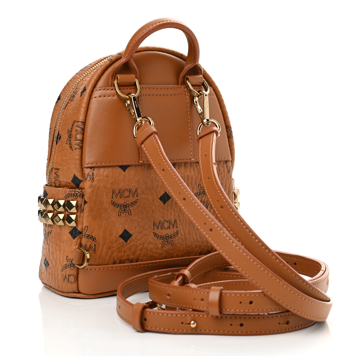 Visetos Side Stud X-Mini Stark Bebe Boo Backpack Cognac