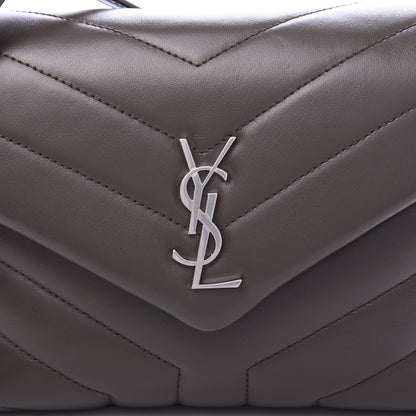 Saint Laurent Calfskin Y Quilted Monogram Toy Loulou Crossbody Bag Faggio 9 of 9