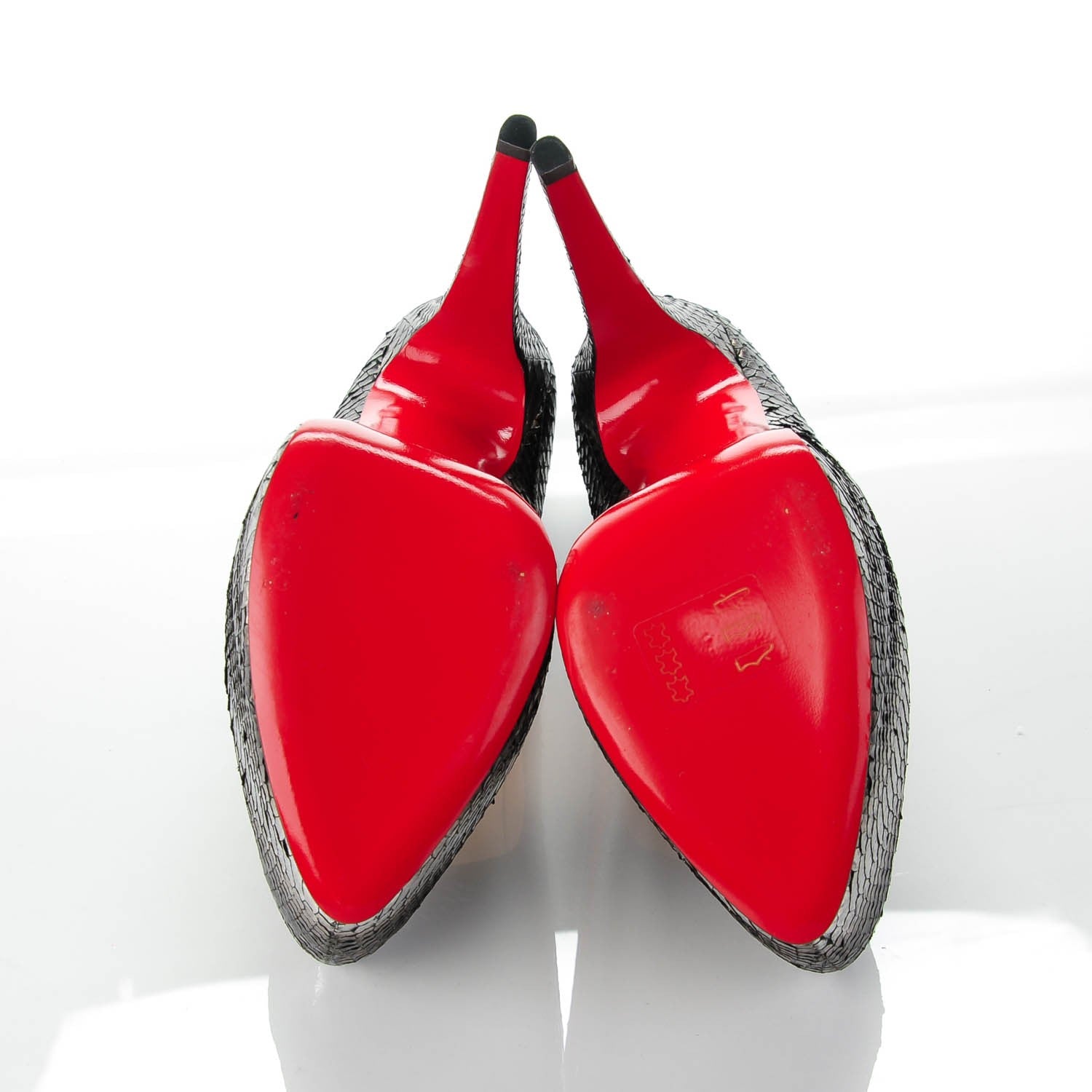 Christian Louboutin Watersnake Lady Daf 160 Pumps 40 Metallic 6 of 7