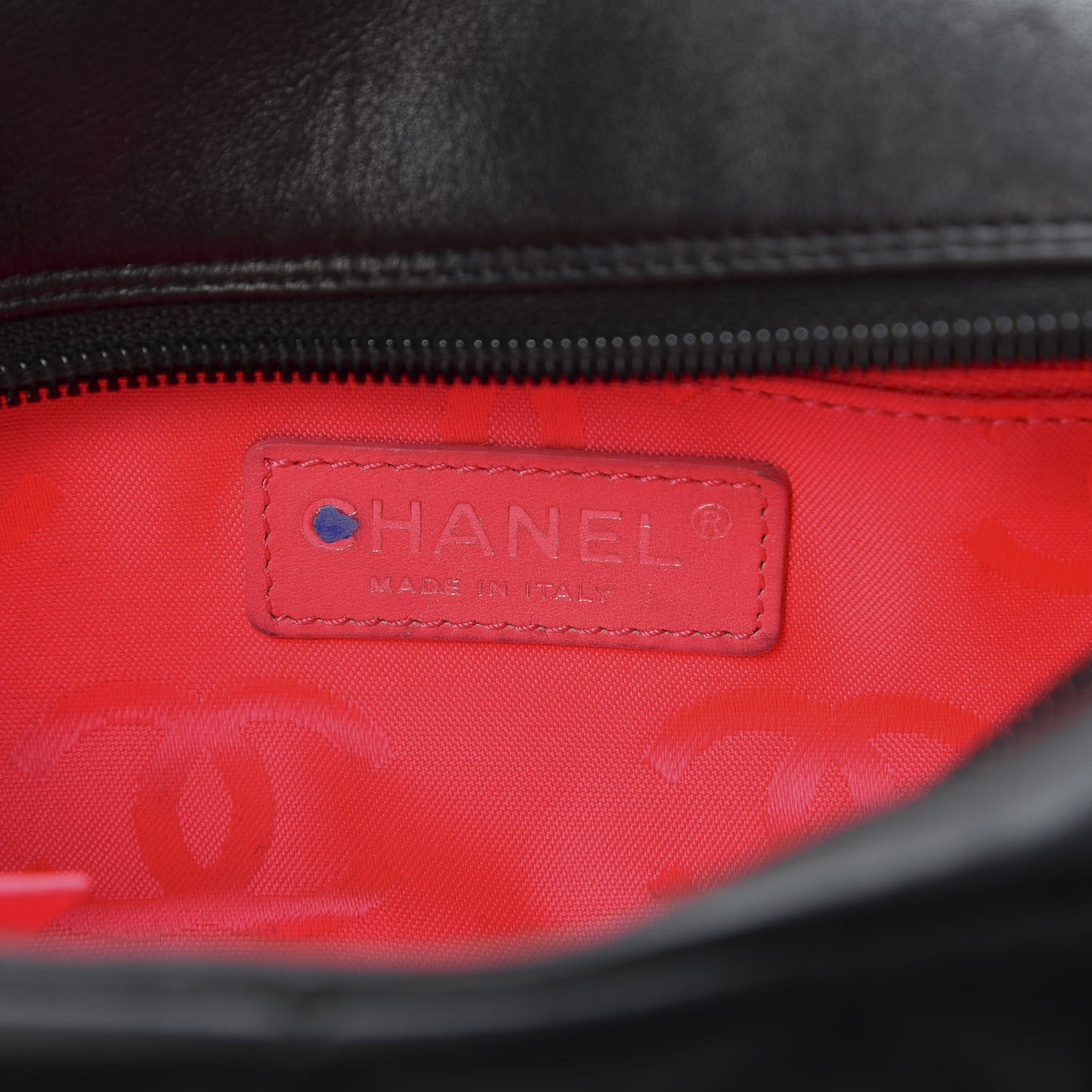 Calfskin Quilted Small Cambon Bowler Black