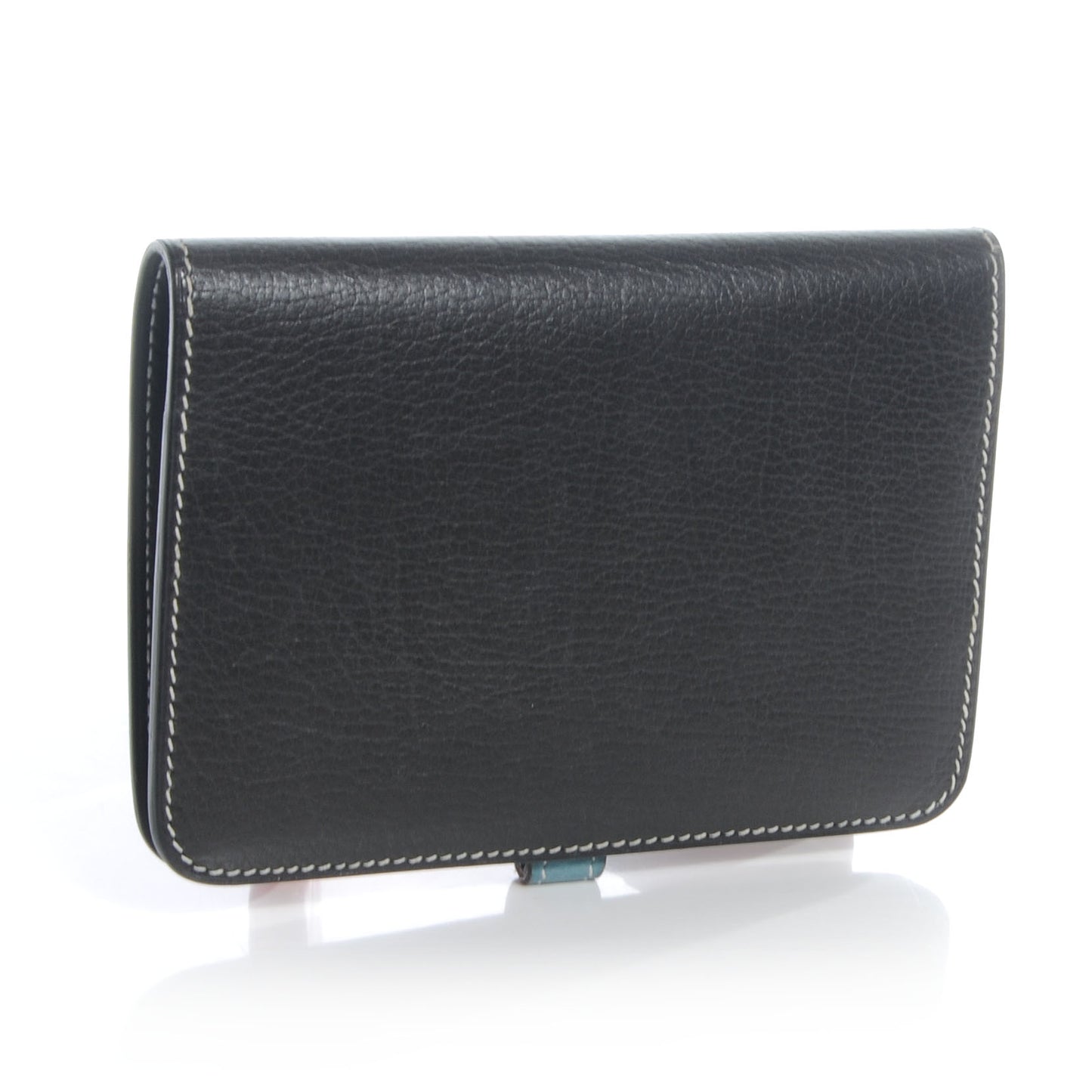 Veau Rodeo Dogon Bi-Color Wallet Graphite Blue Jean