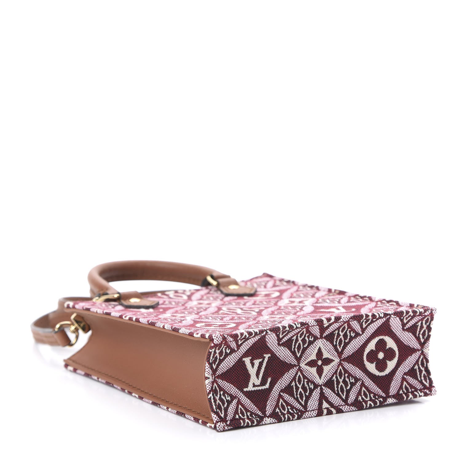 Louis Vuitton Jacquard Since 1854 Petit Sac Plat Bordeaux 4 of 10