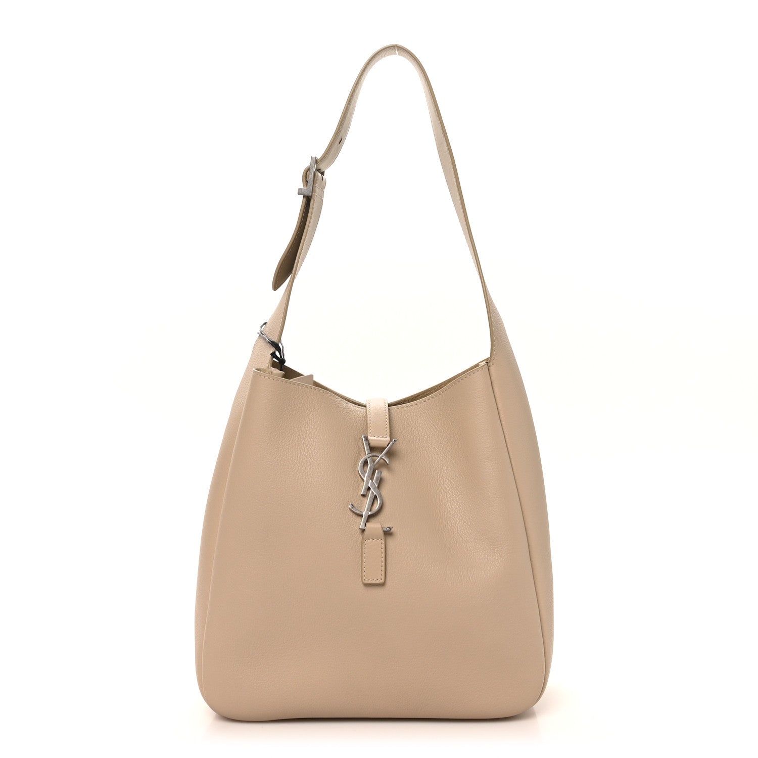 Saint Laurent Smooth Calfskin Small Le 5 A 7 Soft Hobo Sea Salt 1 of 9