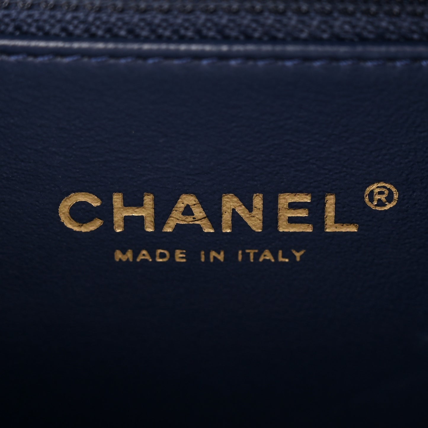 Tweed Snakeskin Quilted Medium CC Filigree Vanity Case Dark Navy