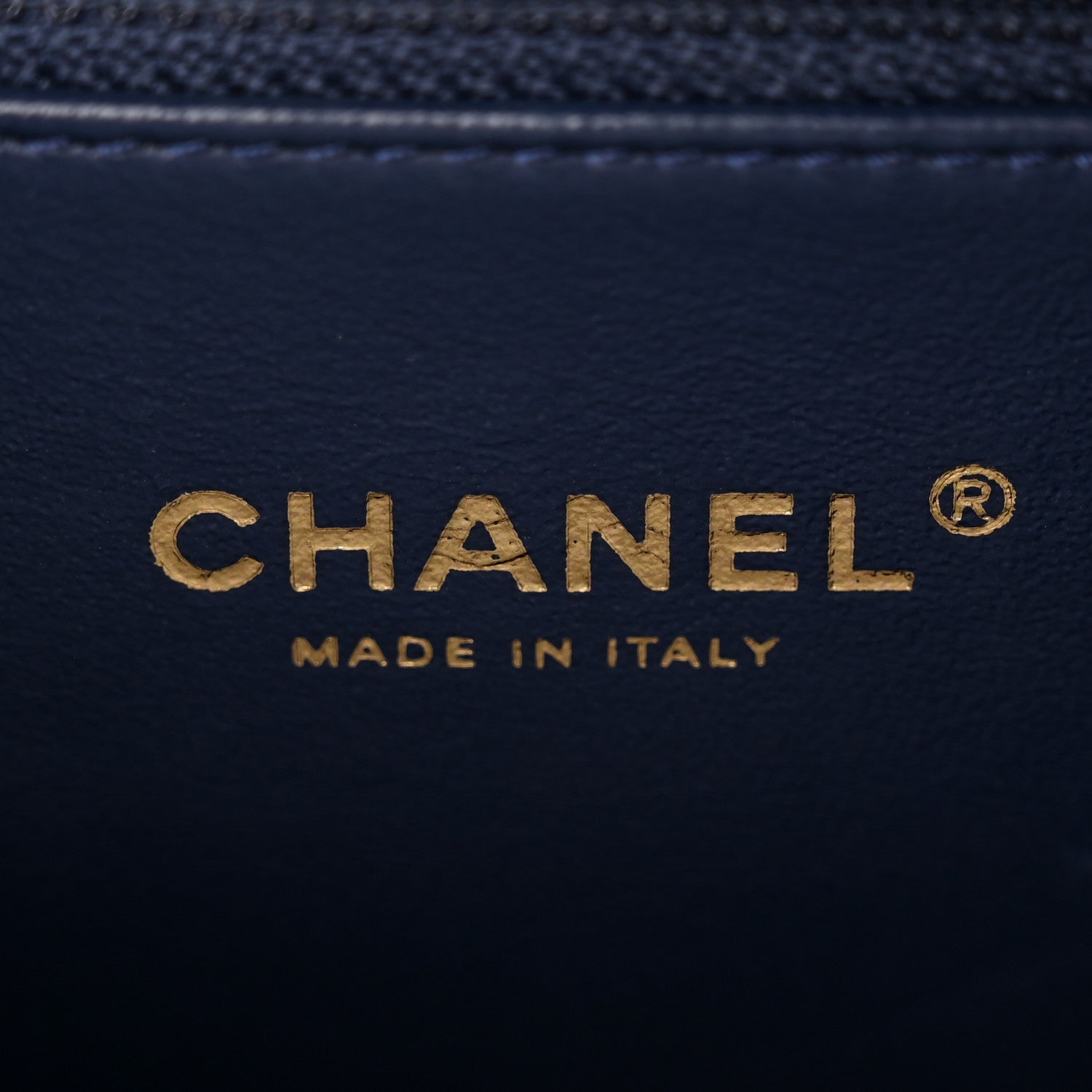 Chanel Tweed Snakeskin Quilted Medium CC Filigree Vanity Case Dark Navy 6 of 10