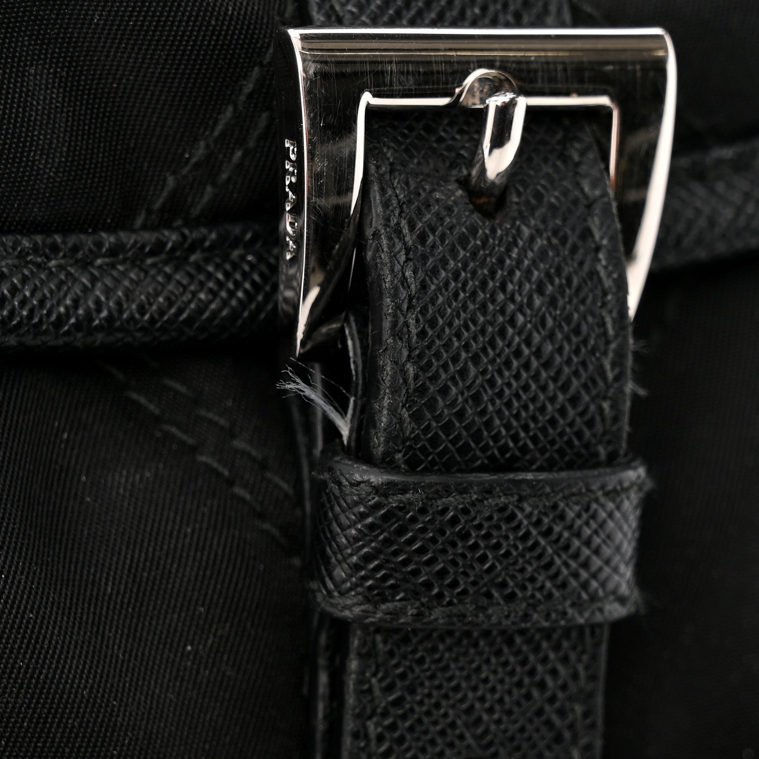 Prada Tessuto Nylon Saffiano Vela Quilted Backpack Black 15 of 19