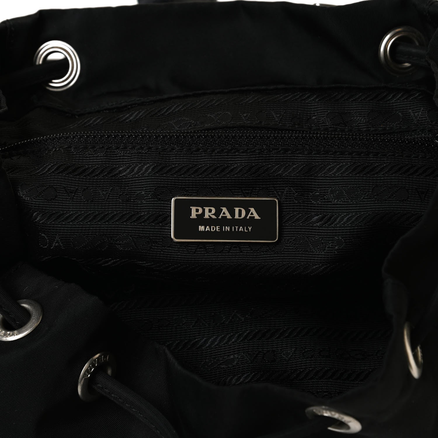 Prada Tessuto Nylon Vitello Backpack Black 6 of 16