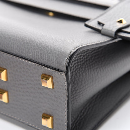 Valentino Garavani Grained Calfskin Small My Rockstud Frame Bag Gray 8 of 15