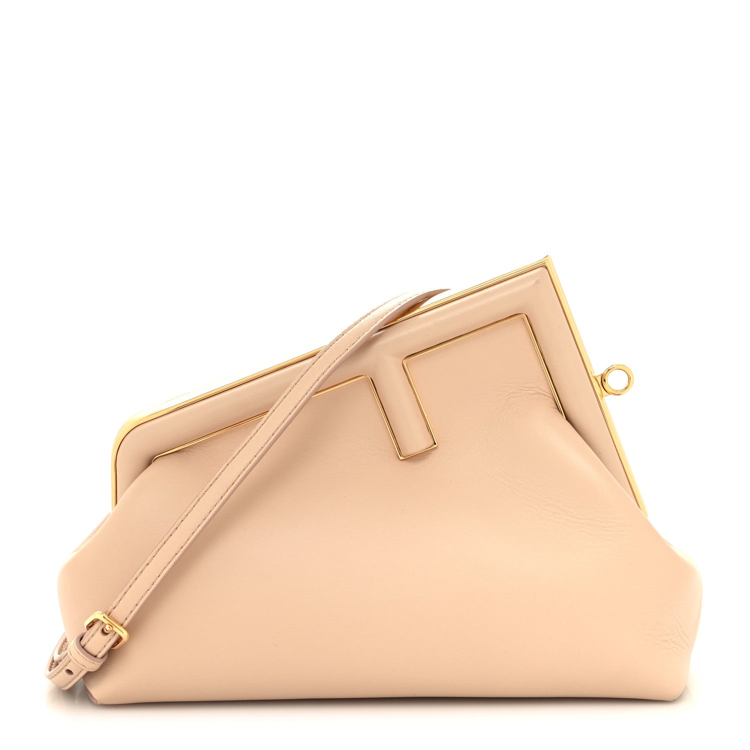 Fendi Shiny Nappa Small Fendi First Poudre 1 of 10