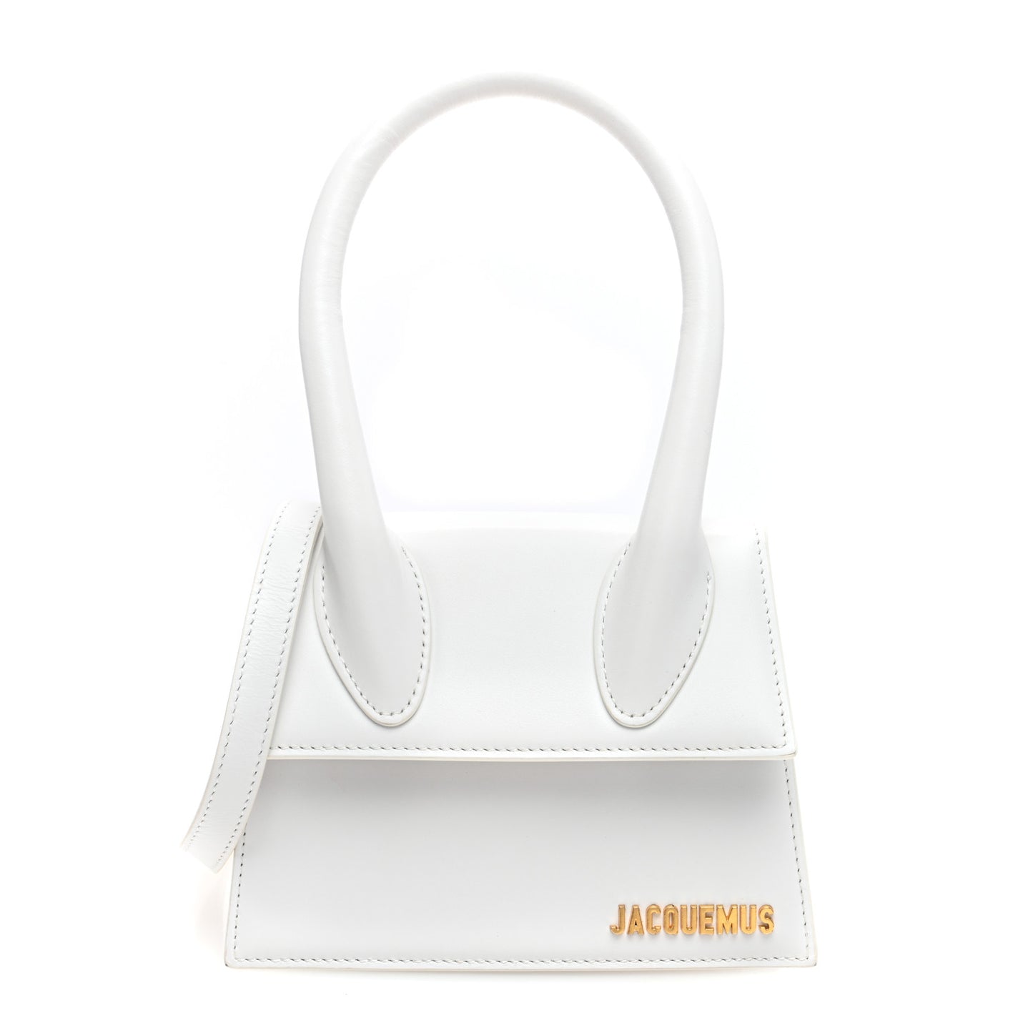 Smooth Calfskin Le Chiquito Moyen White