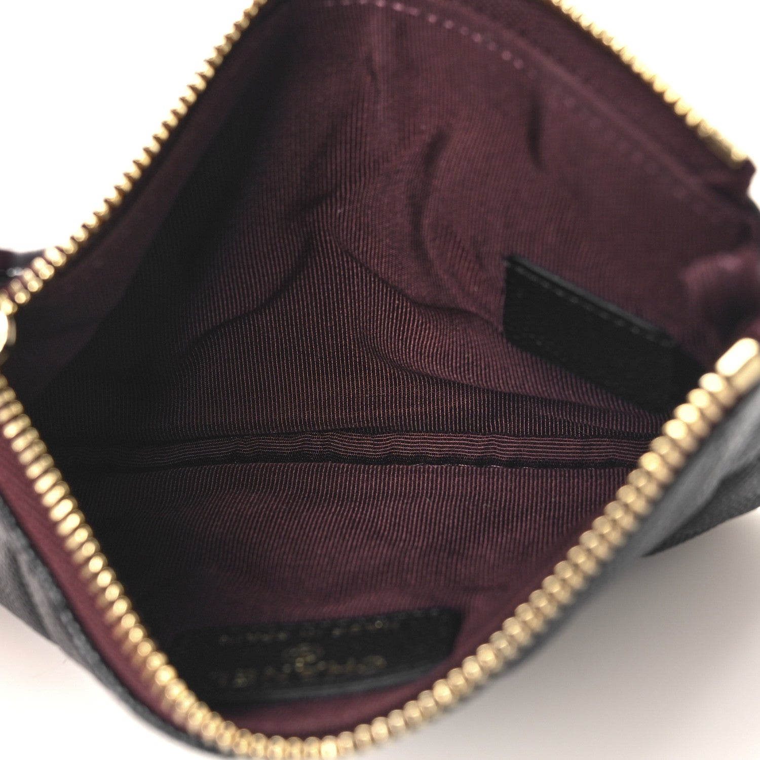 Chanel Caviar Quilted Small Cosmetic Case Black 5 of 7