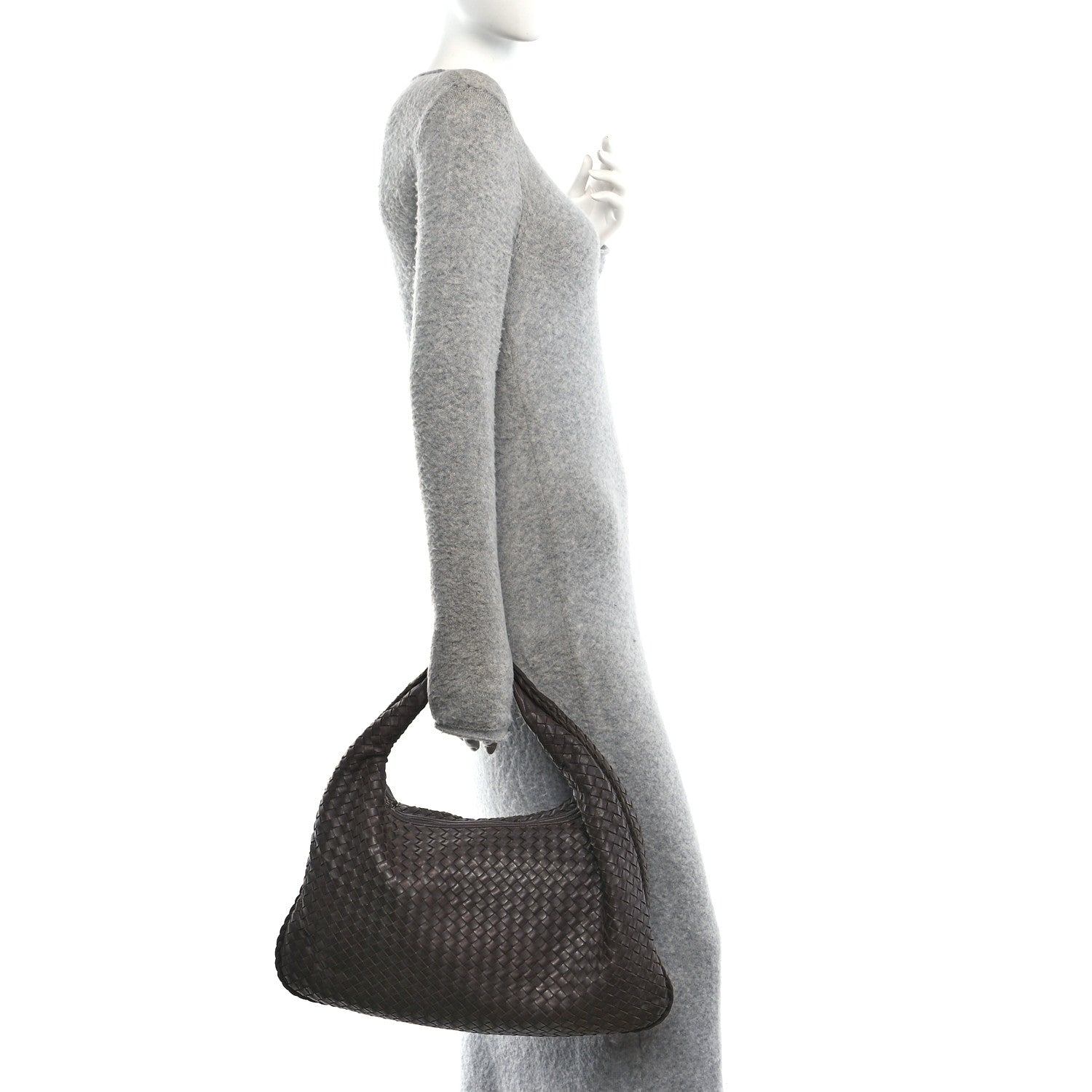 Bottega Veneta Nappa Intrecciato Large Veneta Hobo Ebano 2 of 10